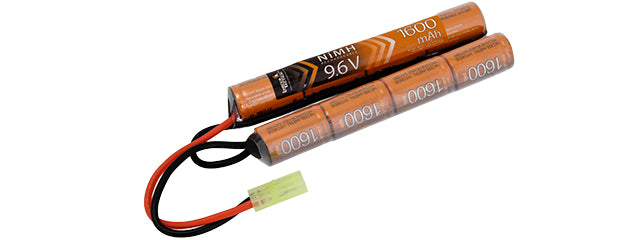 Lancer Tactical Airsoft NiMH 9.6v 1600 mAh Nunchuck Battery Lancer Tactical Airsoft NiMH 9.6v 1600 mAh Nunchuck Battery